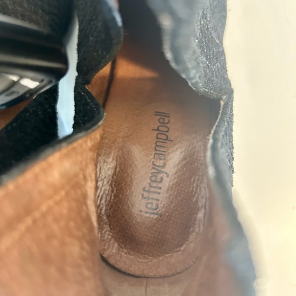 Jeffery Campbell suede snake boots sz 7 - Picture 8 of 9